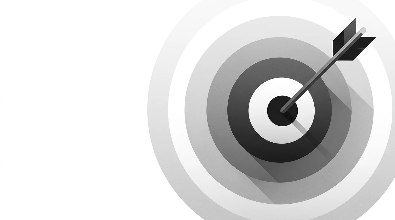 An arrow in the bullseye of a target